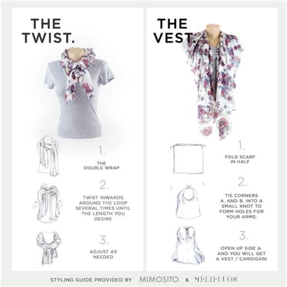 Lightweight Scarf for Women Paisley Shawl Wrap Summer Fall Fashion Accessories - Picture 5 of 6